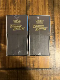 POKEMON TCG CROWN ZENITH ELITE TRAINER BOX ETB SEALED MINT X2 LUCARIO VSTAR ! - Image 2