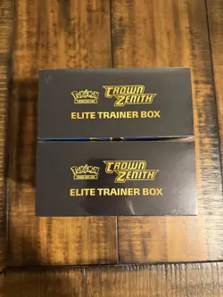 POKEMON TCG CROWN ZENITH ELITE TRAINER BOX ETB SEALED MINT X2 LUCARIO VSTAR ! - Image 5