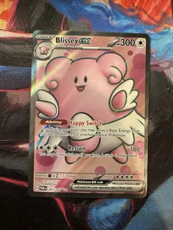 Pokemon Twilight Masquerade Blissey EX Full Art 201/167 NM Condition - Image 1