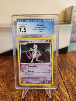 Mewtwo 11/146 CGC 7.5 2008 Legends Awakened Holo Rare Graded Pokemon TCG NM+ - Image 1