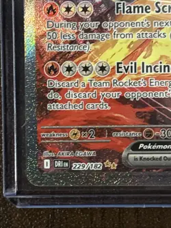 Pokemon TCG - Team Rockets Moltess Ex 229/182 - SIR - Destined Rivals Stamp - Image 5