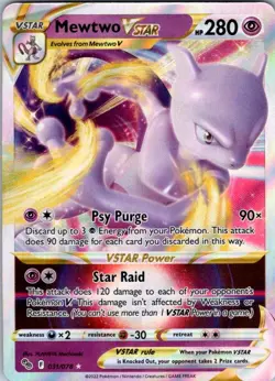 Mewtwo VSTAR Ultra Rare Pokemon GO 031/078 NM - Image 1