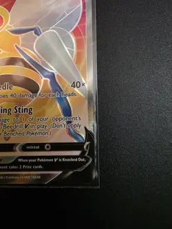 Pokemon TCG Beedrill V 160/189 Full Art Rare Astral Radiance LP - Image 4
