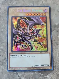 RED-EYES BLACK DRAGON SECRET RARE MP24-EN054 1st NM YUGIOH TCG ALT ART - Image 1