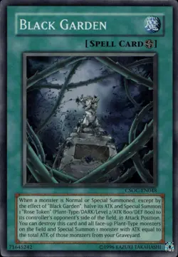 Black Garden Unl Ed Super Rare CSOC-EN048 Yu-Gi-Oh! - Image 1