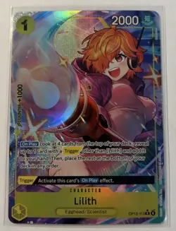Lilith Alt Art OP13-113 Carrying On His Will One Piece TCG NM ENGLISH - Image 1
