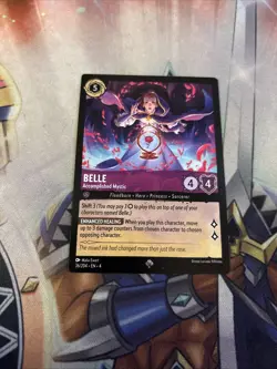 Disney Lorcana Belle Accomplished Mystic 36/204 Ursula's Return SR Normal - Image 1
