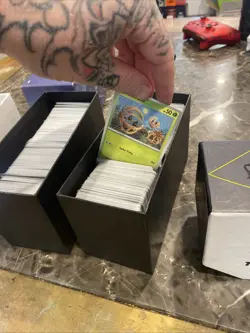 Pokemon Cards Lot Of 1500 Cards One Box Of All Holo Storage Unit Find - Image 2