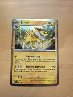 Jolteon SVP 169 Prismatic Evolutions Cosmo Holo Promo Pokemon Card - Image 1