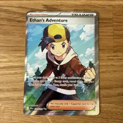 Ethans Adventure Full Art Card 221/182 Destined Rivals - NM Pokemon TCG - Image 1