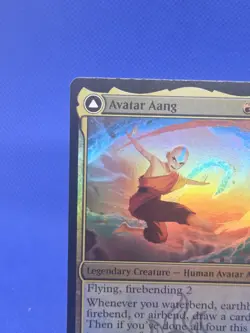 Magic the Gathering Avatar The Last Airbender Avatar Aang 0207 Foil Mythic NM - Image 3
