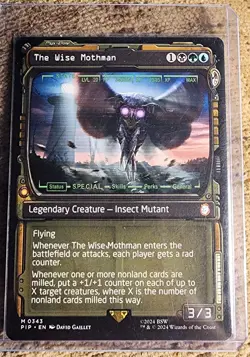 MTG - The Wise Mothman (Showcase) [Fallout] Mint! Never Played! - Image 1