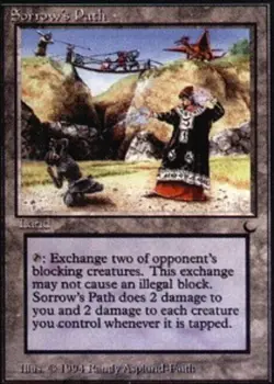 Moderate Play, English MTG Regular Sorrow's Path The Dark Magic the Gathering - Image 1