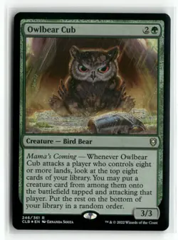 Owlbear Cub 246 Foil Battle for Baldur's Gate CLB MTG Magic - Image 1