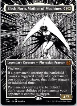 Elesh Norn, Mother of Machines (Borderless) 415 Phyrexia: All Will Be One NM MTG - Image 1