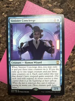 1x Sinister Concierge (030) Commander: Streets of New Capenna LP MTG Magic x1 - Image 1