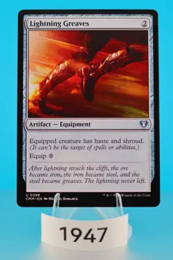 MTG Lightning Greaves Commander Masters Regular #398 - Image 1
