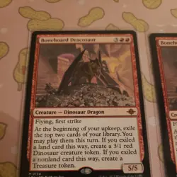 MTG Magic The Gathering Bonehoard Dracosaur The Lost Cavern of Ixalan Light Play - Image 4