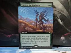 Traverse the Outlands (Extended Art) Baldur's Gate Commander Rare NM - Image 1