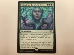 MTG March Of The Machine TRIBUTE TO THE WORLD TREE NM (3113) Graded Power - Image 1