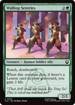 Walltop Sentries #202 Near Mint NM Avatar: The Last Airbender TLA Magic MTG - Image 1