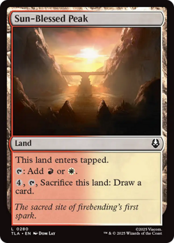 Sun-Blessed Peak #280 Near Mint FOIL Avatar: The Last Airbender TLA Magic MTG - Image 1