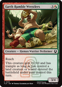 Earth Rumble Wrestlers #218 NM FOIL Avatar: The Last Airbender TLA Magic MTG - Image 1