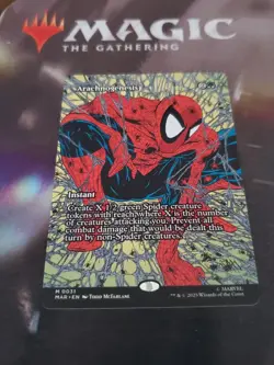 Mtg. Arachnogenesis. Borderless. Marvel Universe Eternal-Legal. Pack Fresh - Image 1