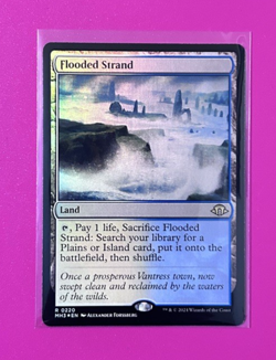**Flooded Strand** -Modern Horizons 3 (MH3) #220- Near Mint - Foil Rare - - Image 1
