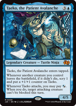 Taeko, the Patient Avalanche (ANIME) 39 NM J25 Foundations Jumpstart Magic MTG - Image 1