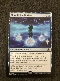 Magic The Gathering MTG - Moonlit Meditation Promo - Promo Pack EOE - Image 1