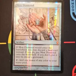 MTG Mox Diamond Foil (LP) Artifact From the Vault: Relics Mythic 20 - Image 1