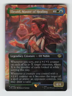 Elrond, Master of Healing (Borderless)*Foil* LTR 447 NM - Image 1