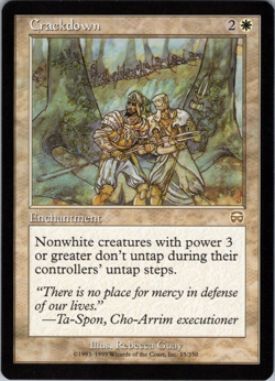 MTG Crackdown Mercadian Masques 15/350 Regular Rare, Never Played - Image 1