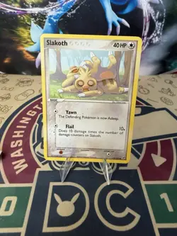 Slakoth 73/107 Non Holo EX Deoxys Set Pokemon Card 2005 - Image 1