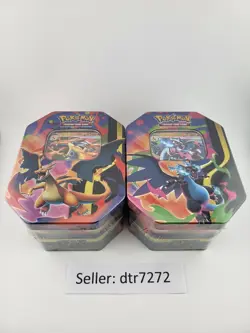 Pokemon TCG - Mega Charizard ex Tin (Set of 2 Tins) - Brand New Sealed - Image 1
