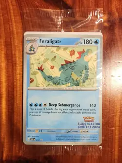 Pokemon Illustration Contest Promo Pack Sealed Feraligatr, Pikachu, & Toxtricity - Image 1