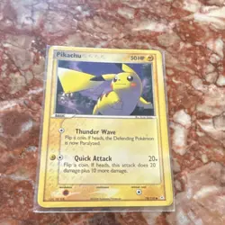 Pokemon Pikachu EX Holon Phantoms 78/110 50 HP Thunder Wave Quick Attack English - Image 1