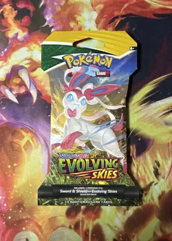 Pokemon TCG: Sword & Shield - Evolving Skies Sleeved Booster Pack 820650808784 - Image 1