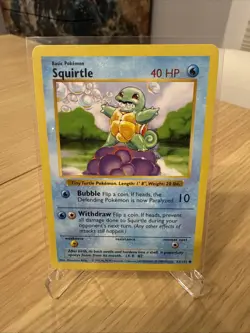 Shadowless Squirtle - 63/102 - Pokemon Base Set - EXCELLENT - Image 1