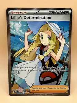 Lillie’s Determination 169/132 – Mega Evolution Full Art Trainer - LP - Pokemon - Image 1