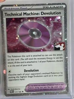 Pokemon Prize Pack 6 Paradox Rift Holo 177/182 Technical Machine: Devolution - Image 1