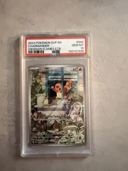 Charmander Obsidian Flames Etb Pokemon Svp En-Sv Black Star Promo 044 PSA 10 - Image 1