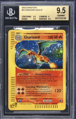 Pokemon Charizard Expedition Holo Rare #6 BGS 9.5 - Image 1