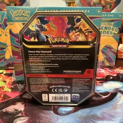 Pokemon TCG Mega Charizard X EX Tin Sealed In Hand - Image 2
