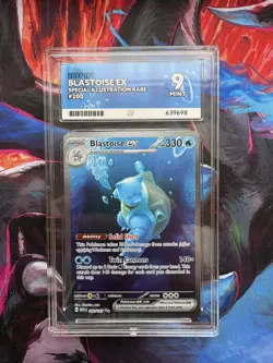 Blastoise EX 200/165 Special Illustration Rare S&V 151 ACE 9 MINT Pokemon TCG - Image 1