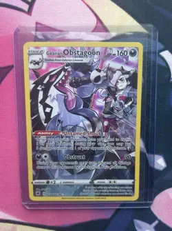 2022 Pokemon Astral Radiance Trainer Gallery Galarian Obstagoon TG10/TG30 Holo - Image 1