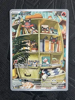 Pokemon TCG Litten 167/162 Temporal Forces Illustration Rare (English) - NM - Image 3
