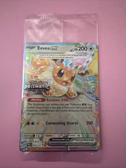 Pokemon Prismatic Evolutions Eevee ex 075/131 Surprise Box Stamped - Image 1