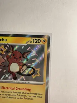 Pokemon TCG Raichu Scarlet & Violet: Paldean Fates 132/091 Holo Shiny Rare NM - Image 4